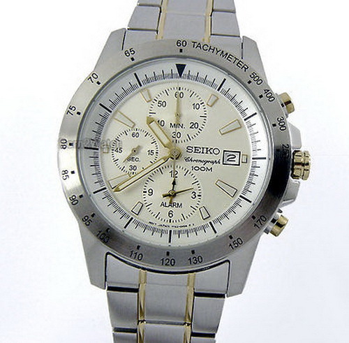 Seiko chronograph 100m alarm - seiko,