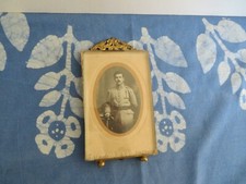 ancien grand cadre photo verre