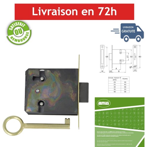 Serrure encastrer amig pour - serrure,