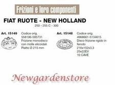 Disque D'Embrayage Pour Tracteur 250 255C 300 FIAT Roues NEW HOLLAND 15149