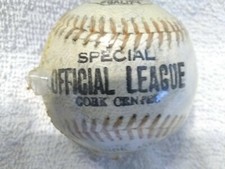 Sealed Special Official League Baseball cork center triple-play horsehide, wool
