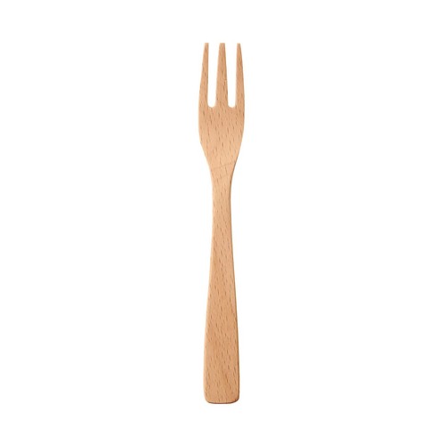 Muji beechwood table - muji, fork