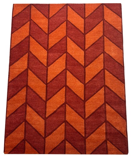 Tapis orange 160x230 - 160x230, 100%
