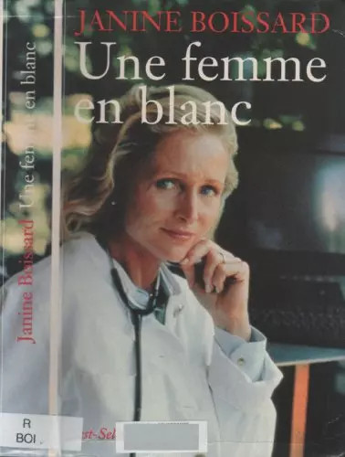 Une femme blanc janine - une, blanc,