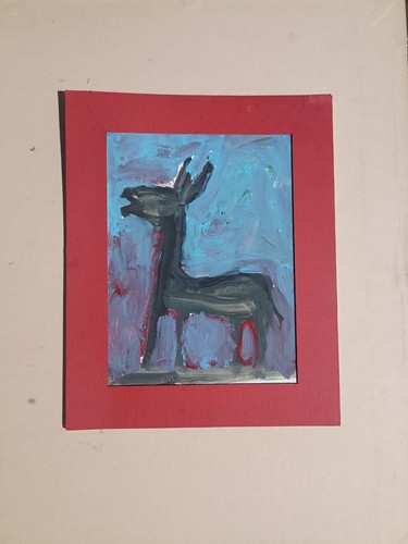 Peinture sur papier ane - peinture,