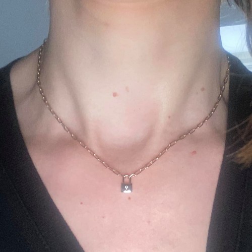 Collier pendantif cadenas - collier,