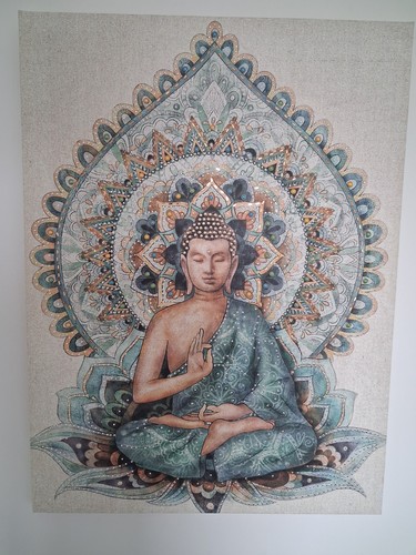 Tableau bouddha méditation - tableau,