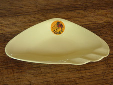 rare et ancien cendrier publicitaire TUNET en plastique mélaminé vintage