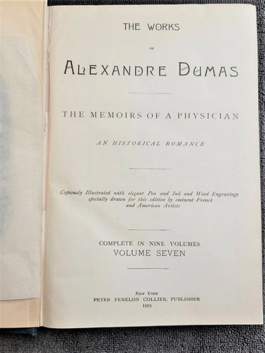 Works alexandre dumas - of,