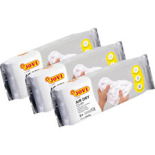 Lot de 3 blocs de pâte à modeler - Autodurcissante - Blanc - 500g - Jovi