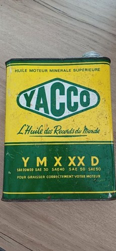 Ancien bidon huile yacco oil - huile,