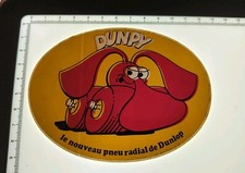 Autocollant Sticker Vintage Dunlop Dunpy Le Nouveau Pneu Radial De Dunlop 