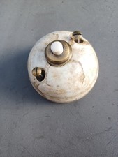 Fontini - Poussoir Sonnette Porcelaine & Métal