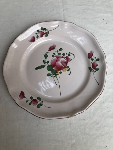 Grand plat faience l - de, l'