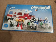 Playmobil set exclusif 6 klicky ambulance policiers 3157 v1 vintage boite ******