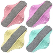 Lot de 4 protege slip lavable réutilisables en coton en graphène pour les règ...