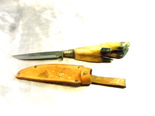 ??  RARE COUTEAU CHASSE PATTE DE BICHE SOLINGEN ROSTFREI GERMANY KNIFE