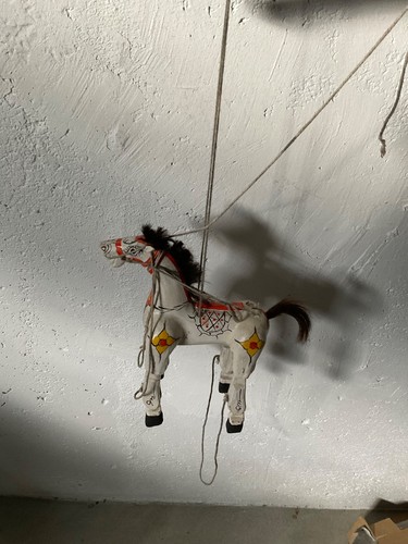 Ancien cheval articulé style - ancien,