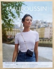 Publicité Papier - Sac Micro "Belle, Libre et Vraie" MAUBOUSSIN de 2023