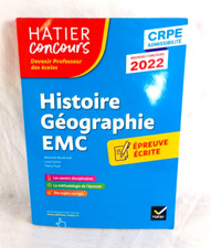 Hatier Concours Histoire Géographie EMC nouveau 2022 CRPE ADMISSIBILITE