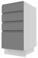 Meuble Sous Évier Avellino 40x82cm Tiroir Partiel Mat Couleur Au Choix AV-D4M/40