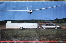 Affiche Publicitaire vintage citroen BX 1985 Avec Planeur 