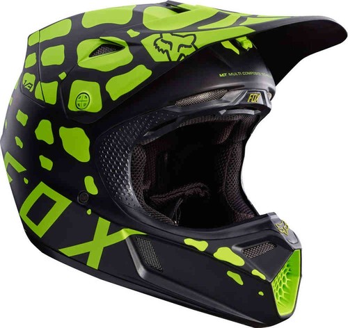 Fox casque cross - fox, grav
