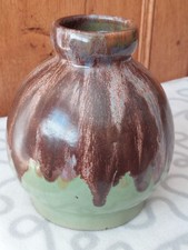 ANCIEN VASE BOULE GRÈS