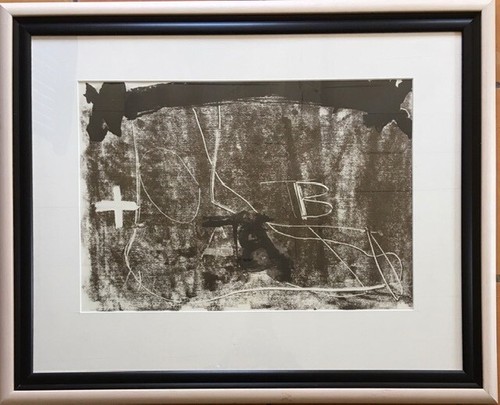 Tapies lithographie - tapies,