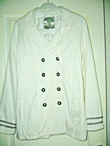 Caban coton blanc 38 - caban, 36/38/40