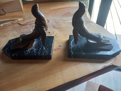 Paire serre livres otaries - paire,