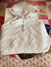 manteaux neuf tartine et chocolat ou cape avec capuche blanc casse taillle 2