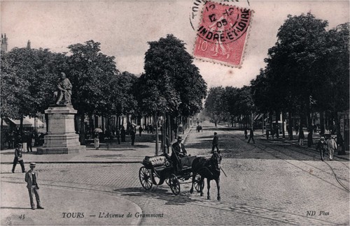 Cpa tours l avenue - l'avenue, de