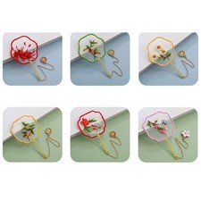 Lot de signets de broderie à faire soi-même avec pince à livre d'artisanat po