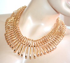 Collier or dorè ras de cou