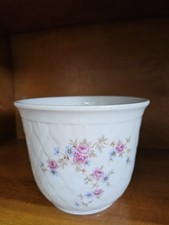 Cache-pot Blanc décor Floral