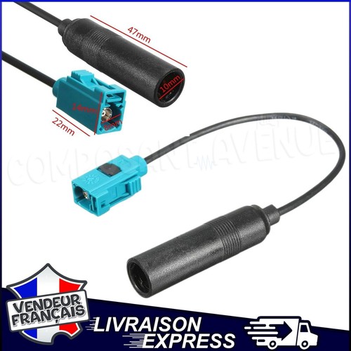 Adaptateur antenne autoradio - adaptateur,