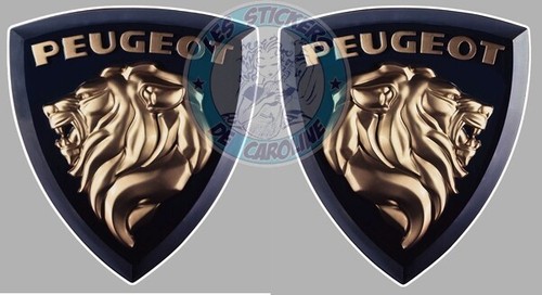 Sticker logo peugeot - x, lion