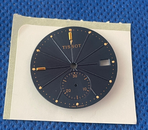 Cadran bleu vintage tissot - bleu, l
