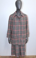 Vintage 1980s Wool Tweed Coat/Skirt Set BURBERRY'S SCOTTISH SAXONY 8 Reg or S
