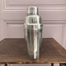 Shaker en métal argenté