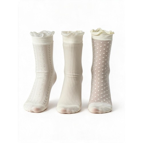 Lot chaussettes dentelle - lot,