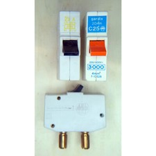 1x C25 ABB Vynckier Minijump disjoncteur fusible à broches 25A 230V à 400V CEBEC