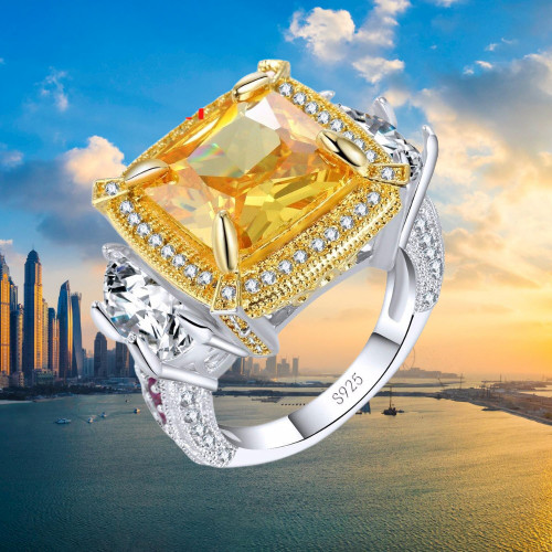 Bague plaqué argent 925 - bague,