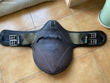 Sangle bavette - taille cheval - Voltaire - cuir marron