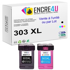 PREMIUM - Cartouches d'encre compatibles avec imprimantes HP ( Série 303 XL )