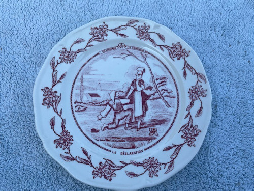 Assiette publicitaire parlante - assiette,