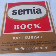 étiquette bière Sernia  Bock
