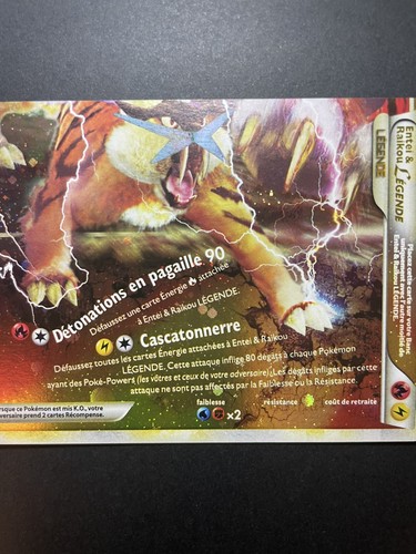 Carte pokemon entei raikou - et,