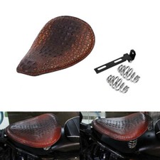Marron Solo Siège Selle Ressort pour for Sportster Dyna Bobber Chopper Custom